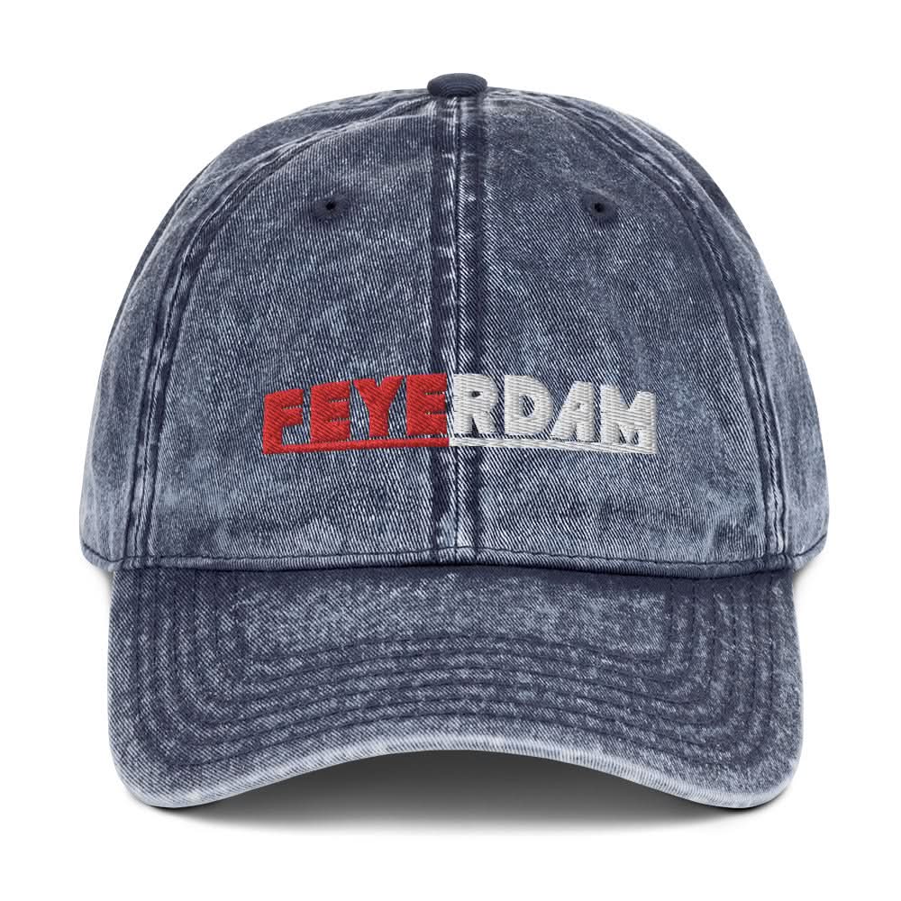 Premium vintage pet van katoenen keperstof-  FEYERDAM