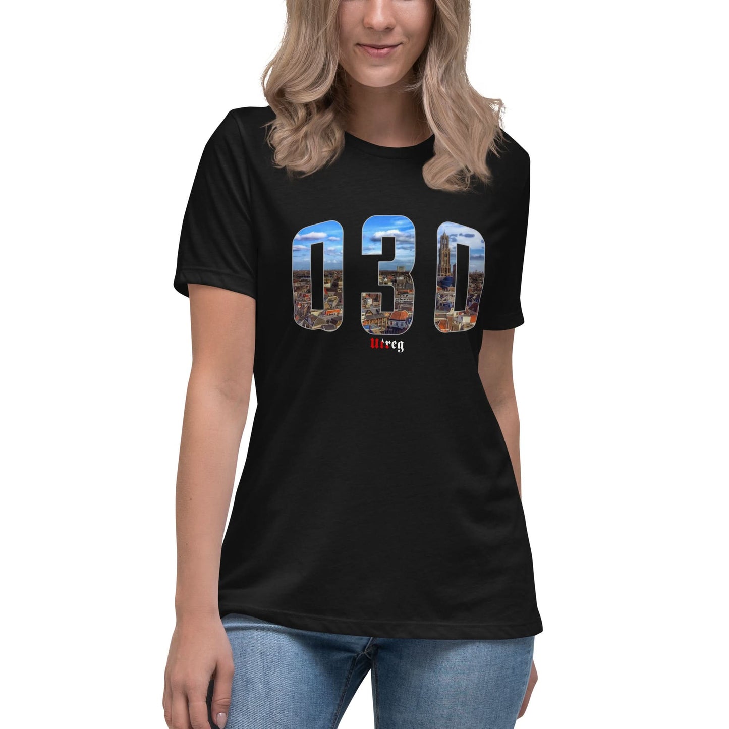 Relaxed dames-T-shirt (Utreg 030)