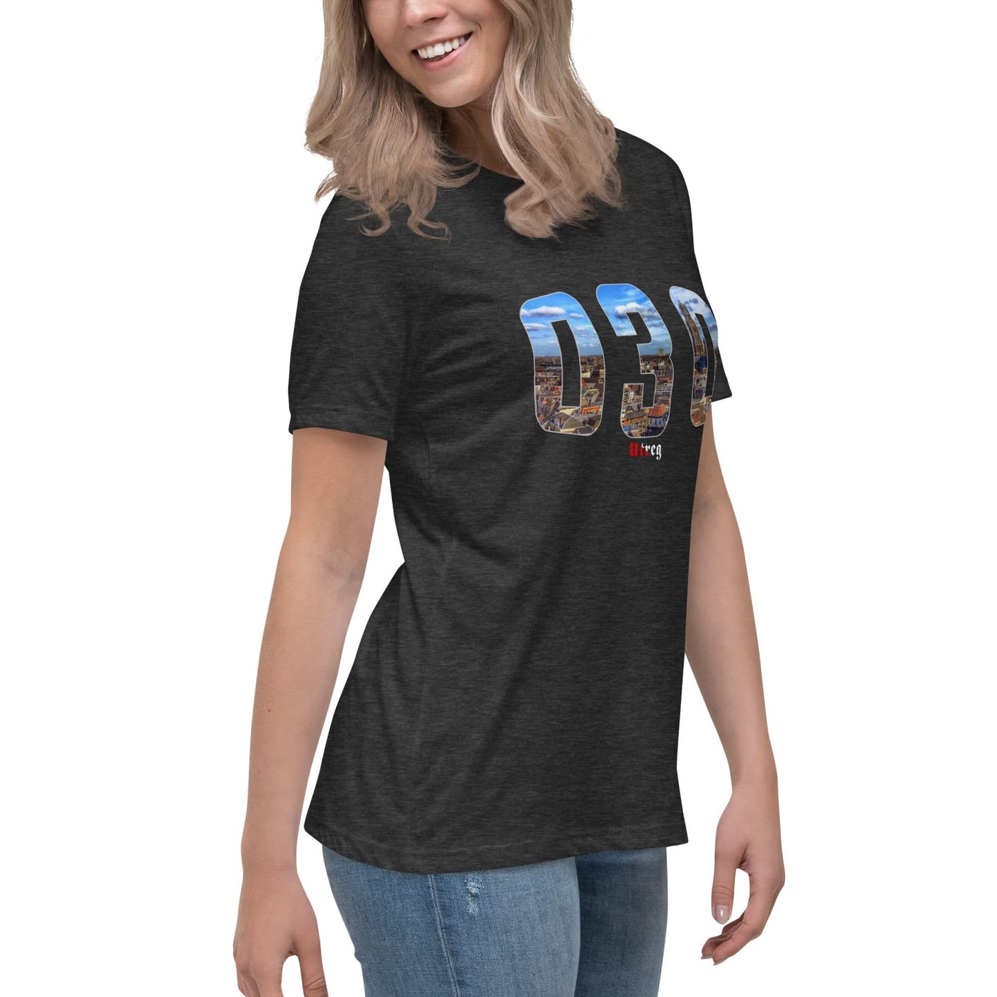 Relaxed dames-T-shirt (Utreg 030)
